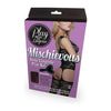 Introducing the Seductiva Play With Me Mischievous Lingerie Play Kit - Corset Style Body Stocking, Model X123, for Women, Pleasure Zone: Full Body, Color: Seductive Black - Adult Naughty Store