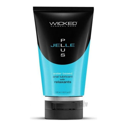 Wicked Jelle Plus Anal Lube - Model X235, Unisex, Anal Play, 4oz, Natural Formula, Clear - Adult Naughty Store