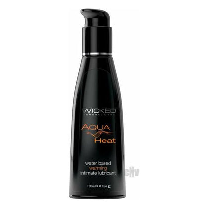 Wicked Aqua Heat Water Based Warming Lube 4oz - The Ultimate Pleasure Enhancer for All Genders, Intensifying Sensations for Unforgettable Moments of Passion - Adult Naughty Store