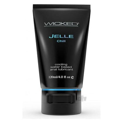 Wicked Jelle Chill Water Base Anal Gel 4oz Tube - Ultimate Pleasure for Intense Anal Play - Adult Naughty Store