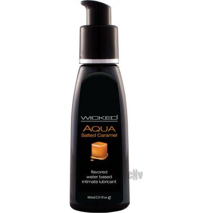 Wicked Aqua Salted Caramel Lube 2oz:
Wicked Aqua Salted Caramel Water-Based Lubricant - A Deliciously Tempting Pleasure Enhancer for Intimate Moments - 2oz - Adult Naughty Store