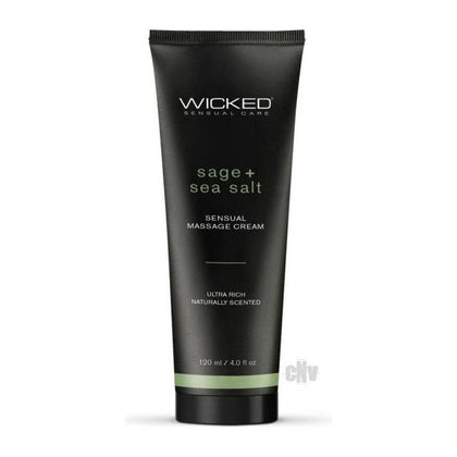 Wicked Sensual Massage Crème - Sage & Sea Salt - Adult Naughty Store