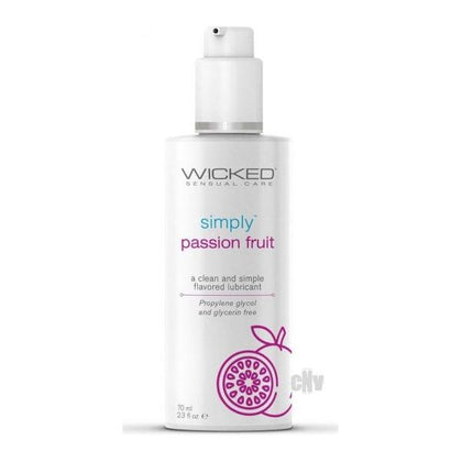 Simply Passion Fruit Lube 2.3oz - Glycerin-Free Water-Based Lubricant for Enhanced Pleasure and Comfort