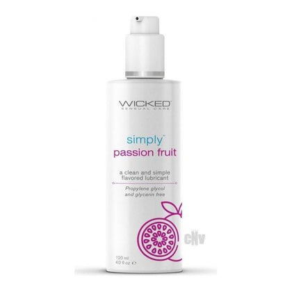 Simply Passion Fruit Lube 4oz - The Exquisite Water-Based Lubricant for Enhanced Pleasure - Model SPFL-4 - Suitable for All Genders - Perfect for Intimate Moments - Vibrant and Tempting Passion Fruit Flavour