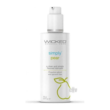 Simply Pear Lube 2.3oz - Glycerin Free Water Based Lubricant for Enhanced Pleasure - Intimate Moments Intensified - Model: SL-230 - Unisex - Perfect for Intimate Play - Clear
