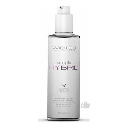 Wicked Simply Hybrid Lubricant 4 fluid ounces - Adult Naughty Store