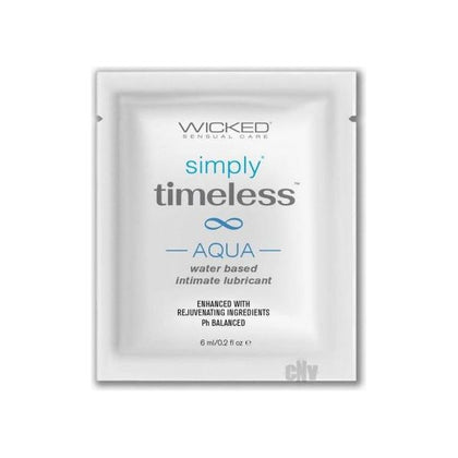 🌟 Introducing Wicked Simply Timeless Aqua Pack Lubricant for Intimate Moments - Model X1 - Unisex - Intimate Hydration - Clear 🌟