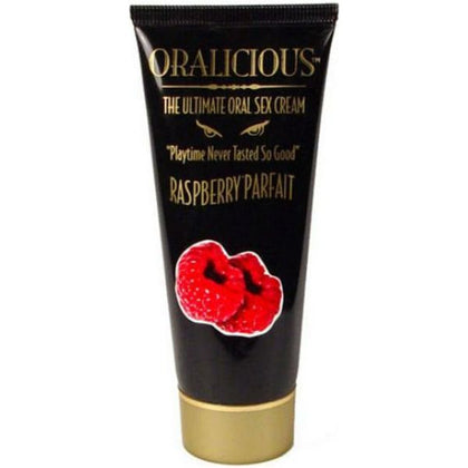 Introducing the SensuLuxe Oralicious Ultimate Oral Sex Cream 2 oz - Raspberry Parfait: A Delectable Delight for Unforgettable Pleasure!