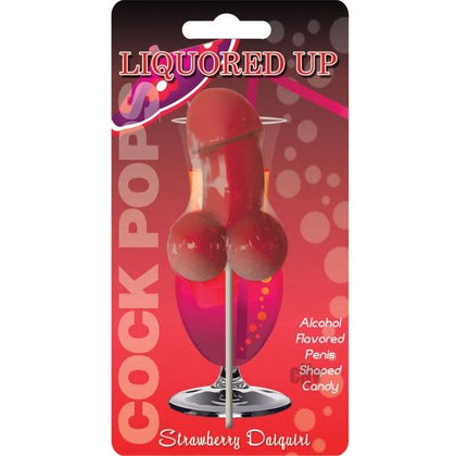 Strawberry Daiquiri Flavored Cock Pop Penis Lollipop - The Ultimate Pleasure Indulgence for All Genders!