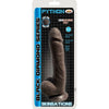 Skinsations Black Diamond Python 9.5 inches Realistic Black Dildo for Ultimate Pleasure - Adult Naughty Store