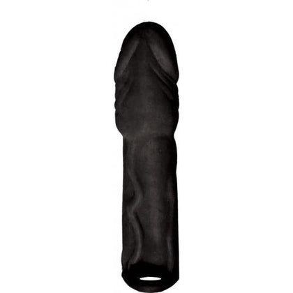 Black Diamond Realistic Extension Sleeve with Scrotum Strap - Model X1 - Male - Enhances Pleasure - Black