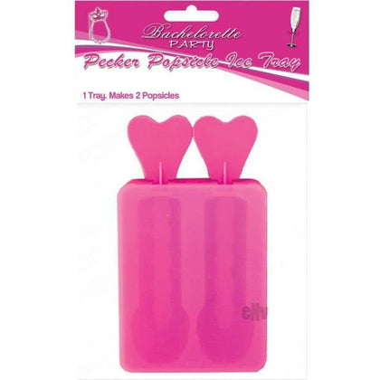 Bachelorette Party Pecker Popsicle Ice Tray 2 Pack - The Ultimate Pleasure Popsicle Mold for Adults - Model PP-2P - Unisex - Sensational Oral Pleasure - Fun and Flirty Pink