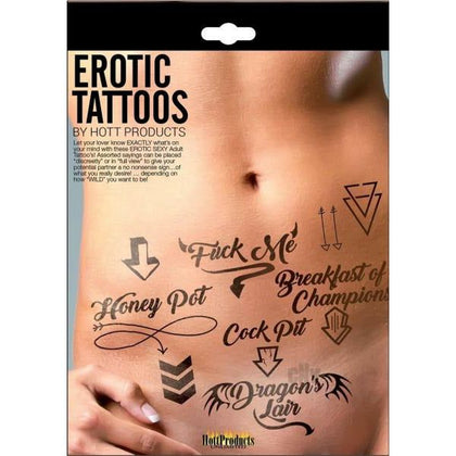 Passion Play Erotic Tattoos Assorted Pack - Sensual Lingerie Collection for Him and Her, Unleash Your Desires with Model PT-2021, Intimate Pleasure in All Sizes - Adult Naughty Store