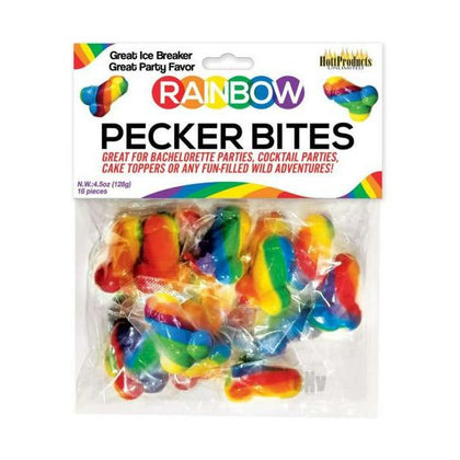 Rainbow Pecker Bites Candy 16 Pieces - The Ultimate Fun-Filled Adult Adventure! - Adult Naughty Store