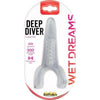 Introducing the PleasureStar Tongue Star Deep Diver Clear - Ultimate Pleasure Tongue Vibe for Mind-Blowing Oral Stimulation - Model TSDD-5001 - Unisex - Intimate Area Pleasure - Transparent - Adult Naughty Store