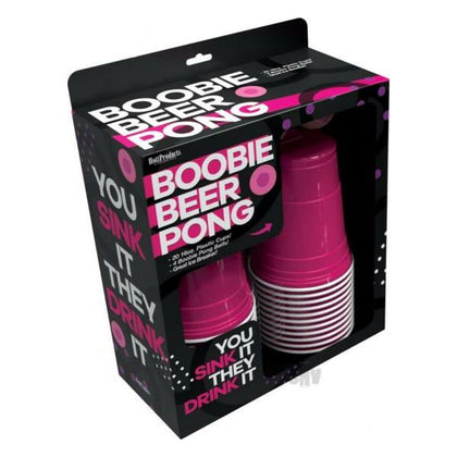 Introducing the Playful Pleasures Boobie Beer Pong Set - The Ultimate Adult Party Game for Wild Fun and Entertainment - Adult Naughty Store