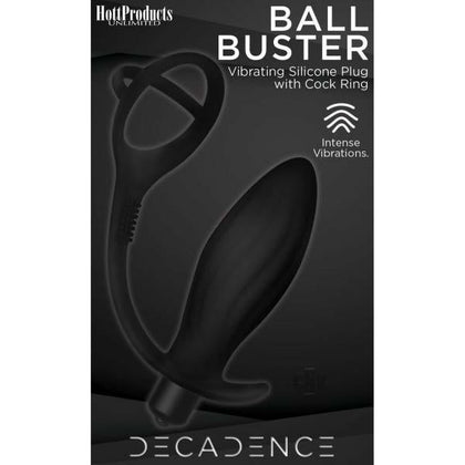 Decadence Vibrating Egg - Model DBB-001 - Male Pleasure Enhancer - Black