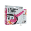 Sweet Pleasure Vibrating Silicone Double Dildo Strap-On - Model: Double Dickin 3000 - For Adventurous Couples - Dual Stimulation - Purple - Adult Naughty Store