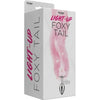 Foxy Tail Butt Plug Pink - Illuminate Your Pleasure with the Luminous Delights of the Pink Light-Up Foxy Tail Pleasure Plug FTB-500! - Adult Naughty Store