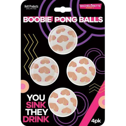 Introducing the Boobie Beer Pong Balls 4pk: The Ultimate Adult Party Game Enhancement
