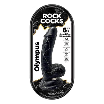 Rock Cocks Olympus Dildo - Divine Pleasure Sculptor for Women - Ergonomic Design - Black