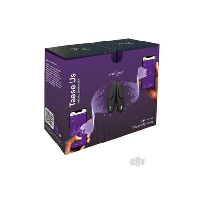 We-Vibe Moxie App-Controlled Wearable Stimulator Set - Tease Us Special Edition - Dual Powerful Panty Vibes for Subtle Pleasure - Black