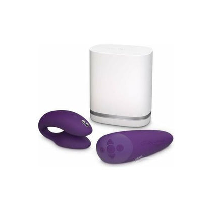 We-Vibe® Chorus Adjustable Couples Vibrator - Next-Level Pleasure for Both Partners - Purple