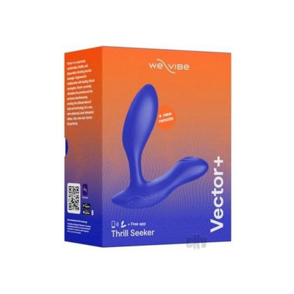 We-Vibe Vector Royal Blue Prostate Massager for Men - Ultimate Pleasure with Dual Stimulation - Adjustable Head and Flexible Base - Adult Naughty Store