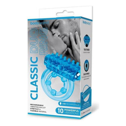 Bodywand Classic Duo Blue Rechargeable Penis and Testicle Rings with Clitoral Stimulator.DataGridViewCellStyle