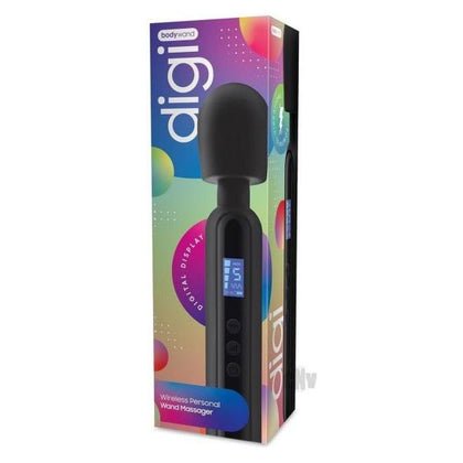Bodywand Digi Black - Powerful Silicone Vibrating Wand Massager for Intimate Pleasure (Model DW-1001)