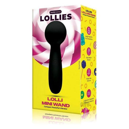 Bodywand Mini Lollies Black Compact Travel-friendly Handheld Wand Vibrator for External Stimulation - Adult Naughty Store