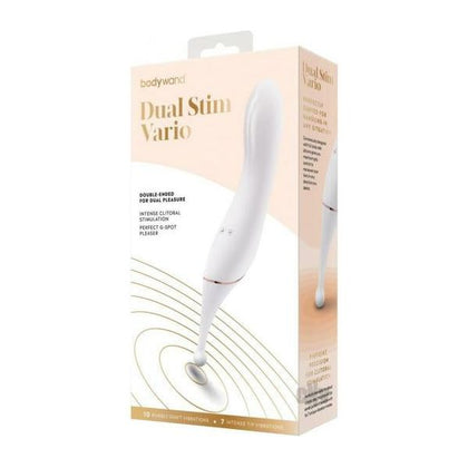 Bodywand Dual Stim Vario White-gold - The Ultimate Bendable Pleasure Wand for Intense Dual Stimulation