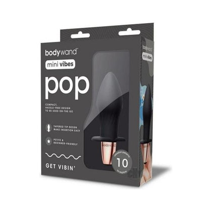 Bodywand Mini Vibes Pop Black - Compact and Powerful Vibrator for Beginners - Adult Naughty Store