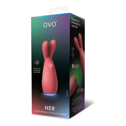 NER Clitoral Vibrator - Model N1X: Intense Stimulation for Women's Pleasure - Red-Orange