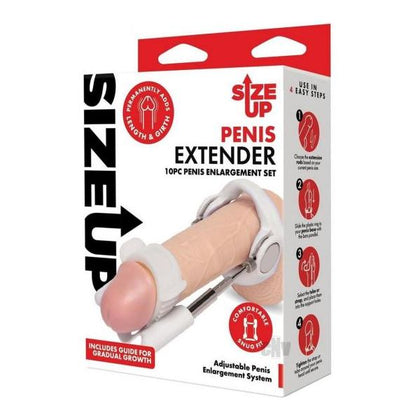 Su Advanced Penis Stretcher System - Male Extender for Gradual Growth and Enhancement - Model X1 - For Straightening, Lengthening, and Enlarging - Designed for Male Pleasure - Black