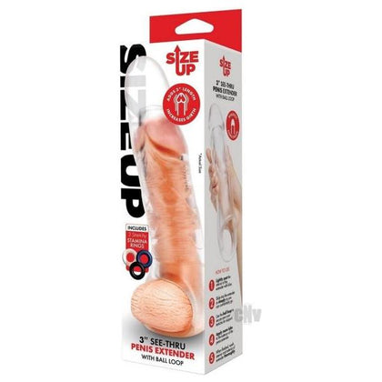 Size Up Clear View Xgirth 3 Transparent Penis Extender for Men - Enhance Length and Girth for Unforgettable Pleasure