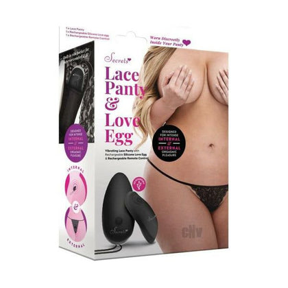 Secret Lace Panty Egg PS Black - Luxury Remote-Controlled Vibrating Love Egg for Internal and External Orgasmic Pleasure - Model PS-LE01 - Women's Intimate Wear - Black

Introducing the Exquisite Pleasure Secret Lace Panty Egg PS-LE01 - Black