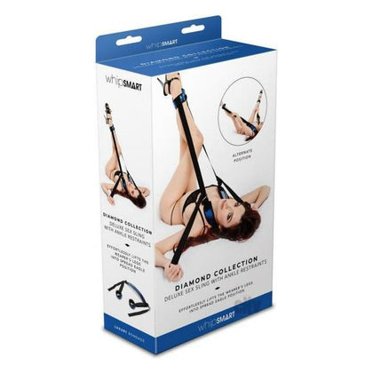 Whipsmart Deluxe Sex Sling Ankle Blue: The Ultimate Couples' Diamond Body Sling for Effortless Missionary and Oral Pleasure