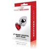 Whipsmart Heartbreaker Metal Plug Md - Elegant Red Heart-Shaped Jeweled Butt Plug for Pleasurable Medium-Sized Anal Play - Adult Naughty Store