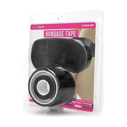 Whipsmart Bondage Tape 100' Black - Versatile Self-Adhesive Restraint for All Levels of Play