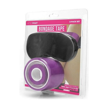 Whipsmart Bondage Tape 100' Purple - Self-Adhesive Restraint Tape for All Levels of Play
