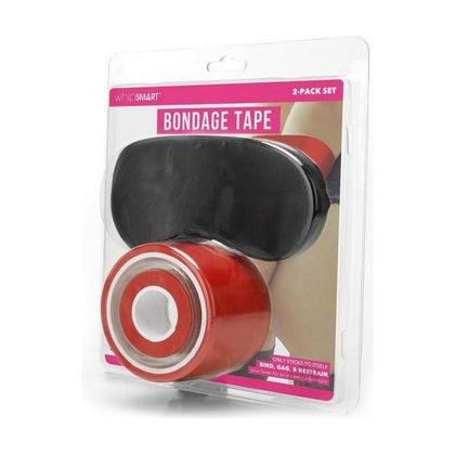 Whipsmart Bondage Tape 100' Red: The Ultimate Self-Adhesive Restraint for Sensual Exploration - Adult Naughty Store