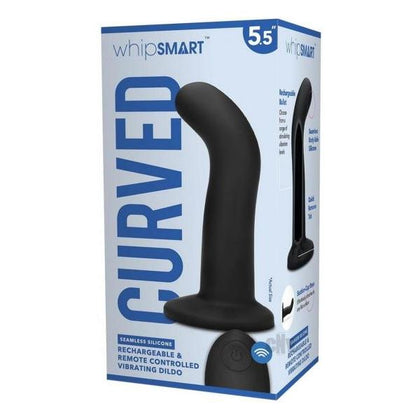 Whipsmart R-c Rechargeable G-Spot/P-Spot Silicone Dildo - Model 5.5 - Black - Adult Naughty Store