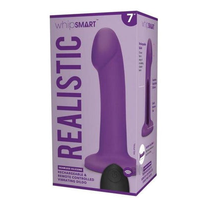 Whipsmart R-c Recharge Dildo 7 Prp - Powerful Vibrating Silicone Dildo for Intense Pleasure - Women's Adult Toy - Purple - Adult Naughty Store