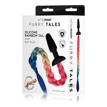 Whipsmart Silicone Anal Plug Talon Claw 3.75 Rainbow Tail for Sensory Play - Gender-Neutral Anal Toy