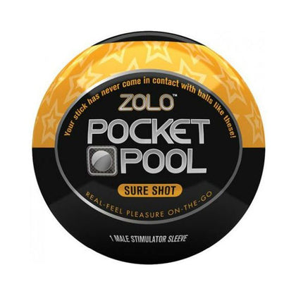 Zolo Pocket Pool Sure Shot Male Stimulator Sleeve - Model SS-01 - Orange - Enhance Your Pleasure On-The-Go