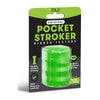 Zolo Original Pocket Stroker - Compact and Stimulating Male Masturbator for Enhanced Oral Pleasure - Model ZS-001 - Designed for Men - Intense Beaded Texture - Green