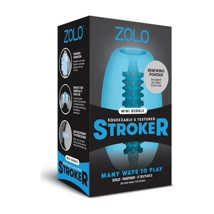 Zolo Mini Stroker Dome Blue - Compact and Sensational Male Masturbator for Intense Pleasure