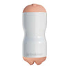 Introducing the SensaTouch Dual Density Squeezable Stroker - The Ultimate Pleasure Experience for Men - Model ST-2000 - Beige - Adult Naughty Store