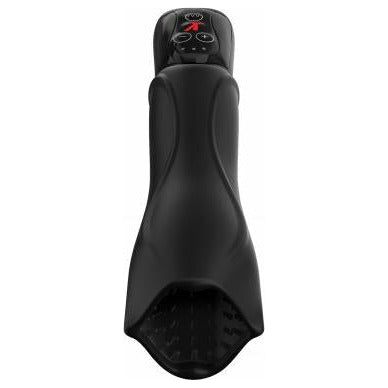 PDX Elite Vibrating Roto-Teazer Black - Powerful Automated Male Masturbator for Mind-Blowing Surround Stimulation - Adult Naughty Store